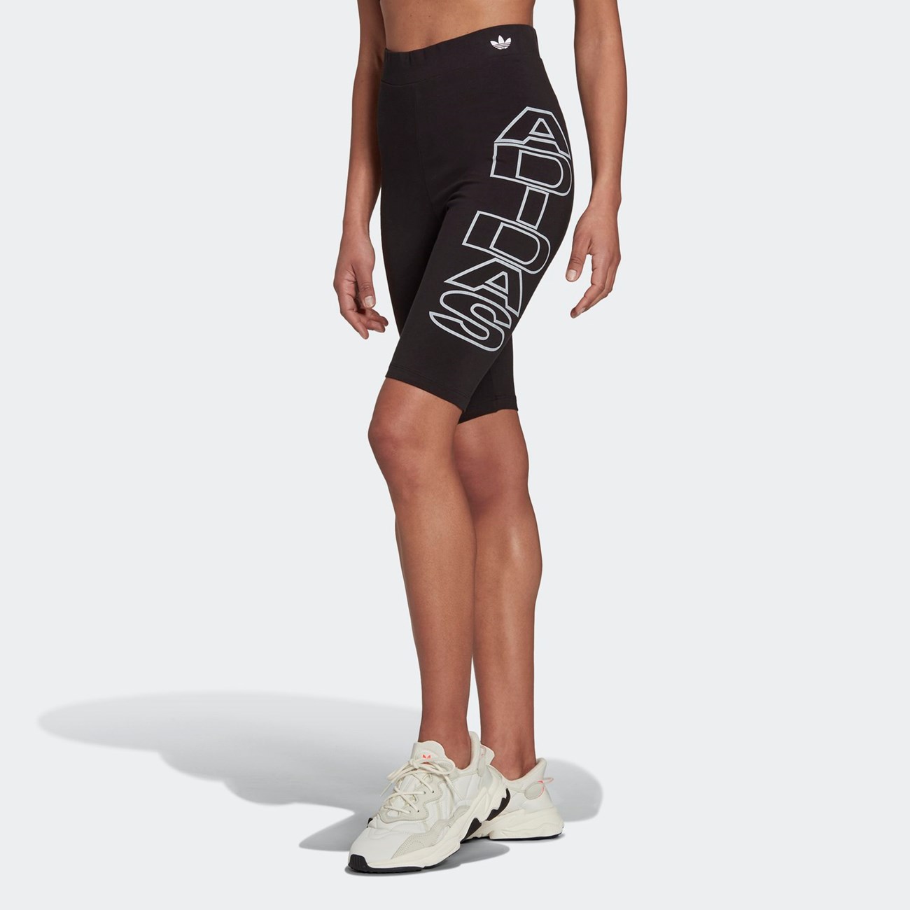 adidas Originals Γυναικείο Ποδηλατικό Κολάν Mid-Waist Letter Short H20248-JIP25 - The Athlete's Foot