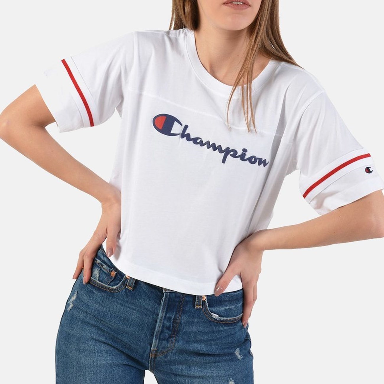  Γυναικείο T-shirt Crewneck Crop 111380-WW001 - The Athlete's Foot