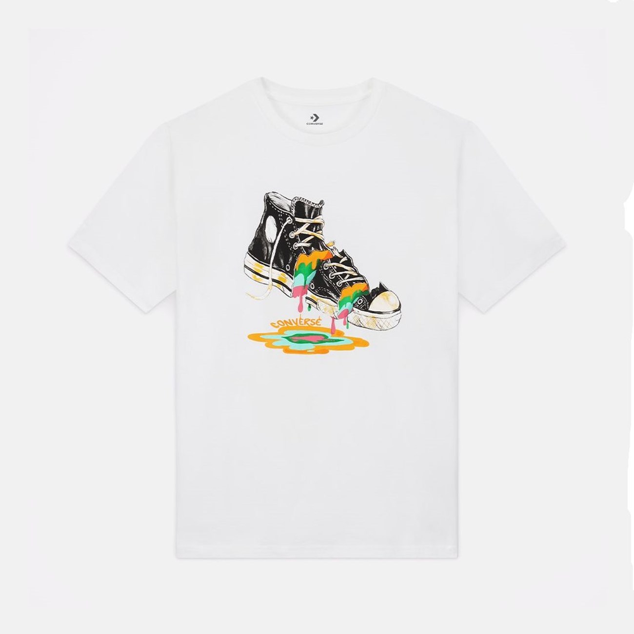 CONVERSE Ανδρικό T-shirt Melting Chuck Graphic 10024033-A02-102 - The Athlete's Foot