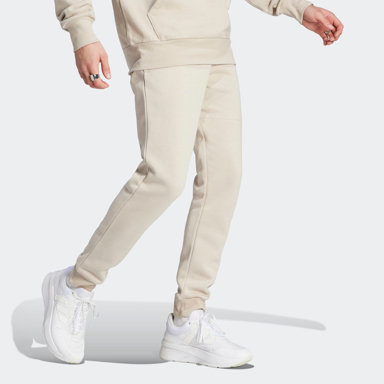 adidas Ανδρικό Παντελόνι Φόρμας Essentials Fleece Tapered Cuff IJ8903-DTN90 - The Athlete's Foot